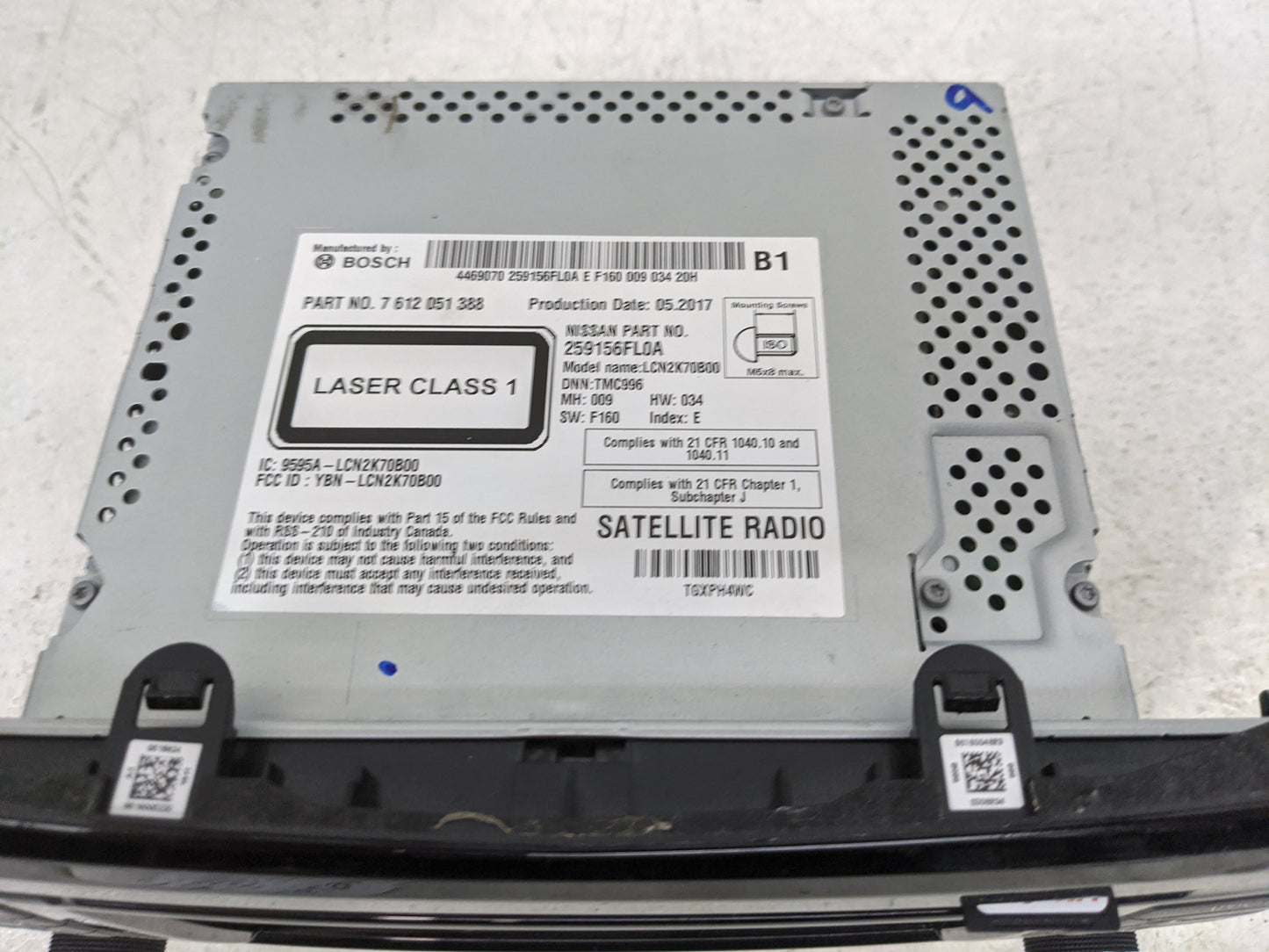 2017 Nissan Rogue Radio AM FM Cd Player Receiver Replacement P/N:259156FL0A 7612051388, LCN2K70B00, YBN-LCN2K70B00 Fits OEM 