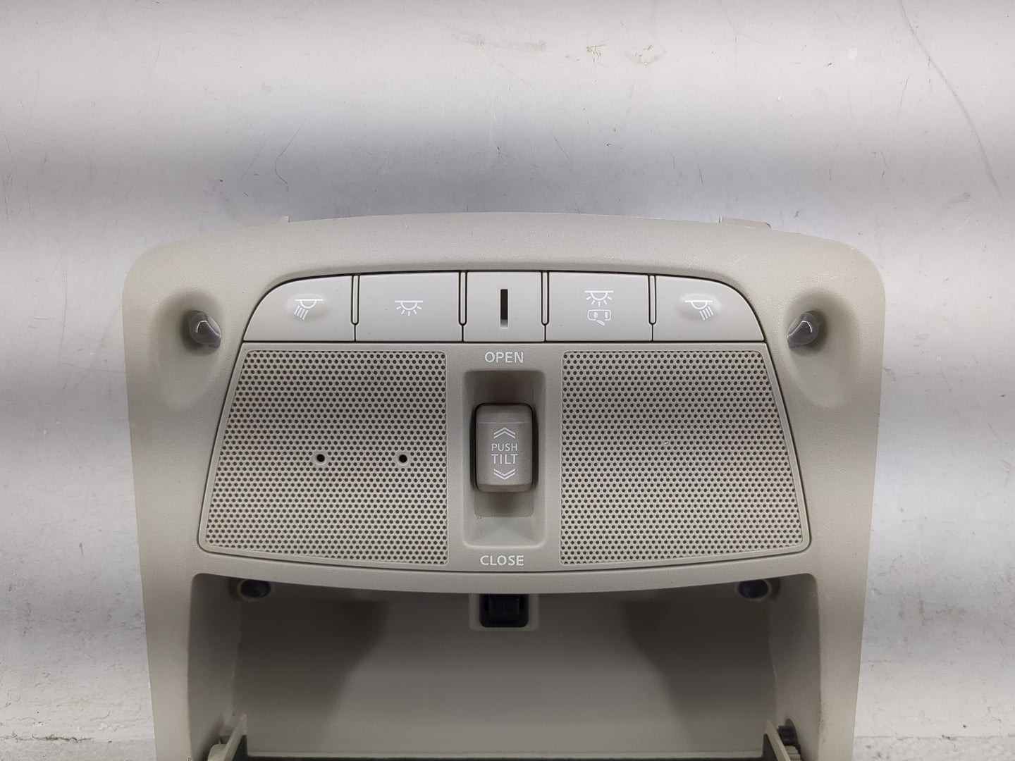 2017 Nissan Rogue Overhead Roof Console Tan - Oemusedautoparts1.com