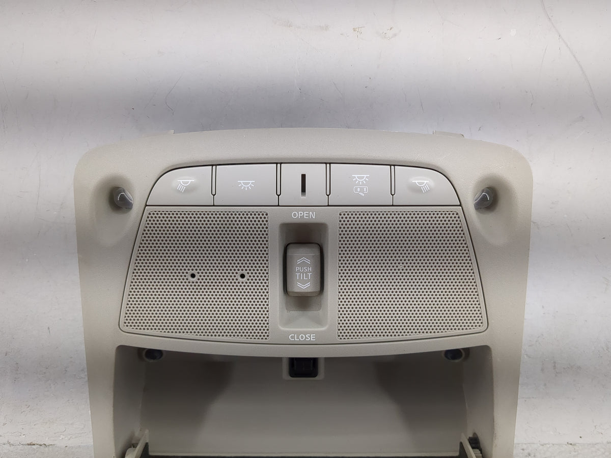 2017 Nissan Rogue Overhead Roof Console Tan - Oemusedautoparts1.com