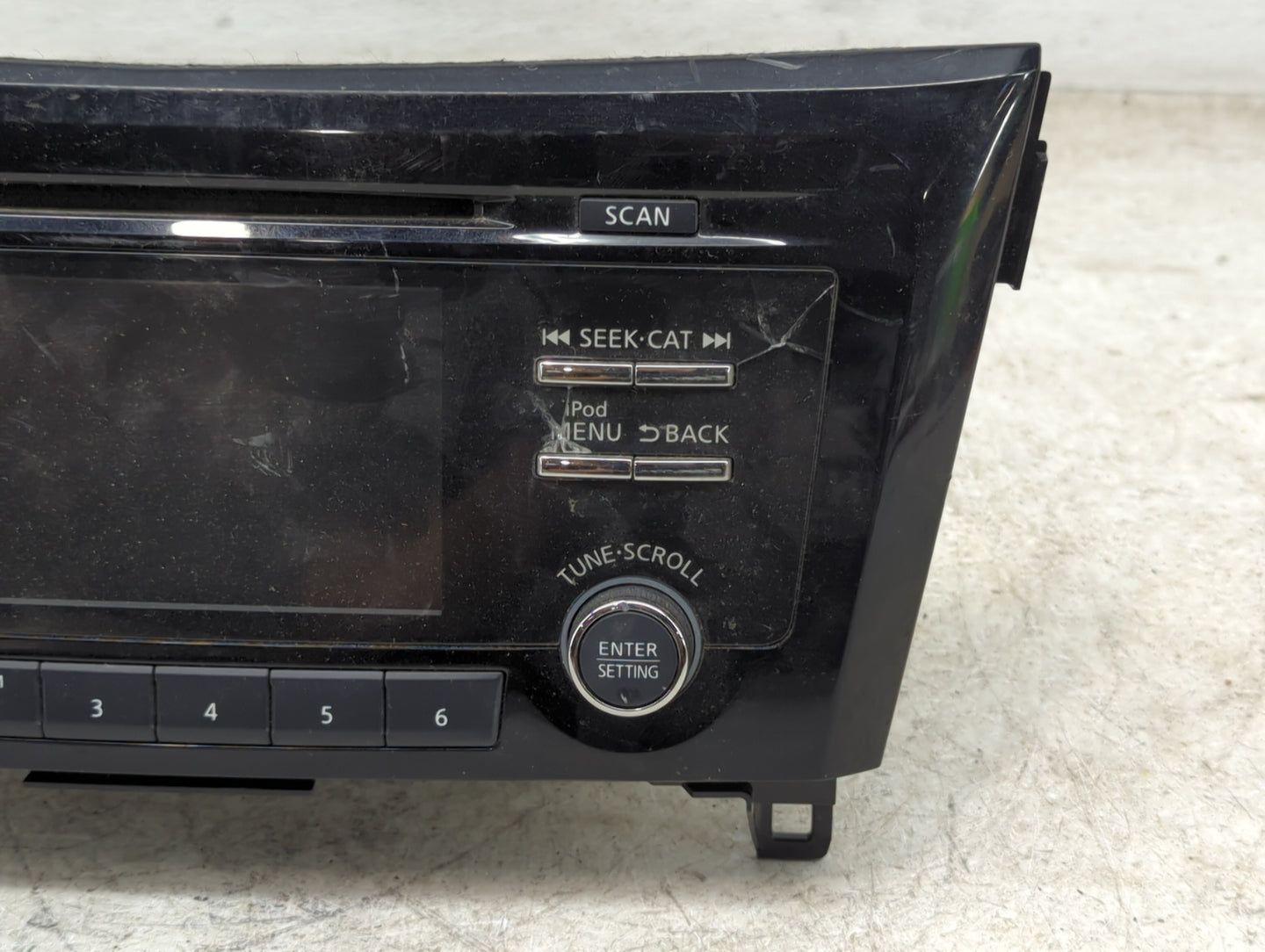 2017 Nissan Rogue Radio AM FM Cd Player Receiver Replacement P/N:281856FL0A CV-CN36N04D, AN1503 Fits OEM Used Auto Parts - O