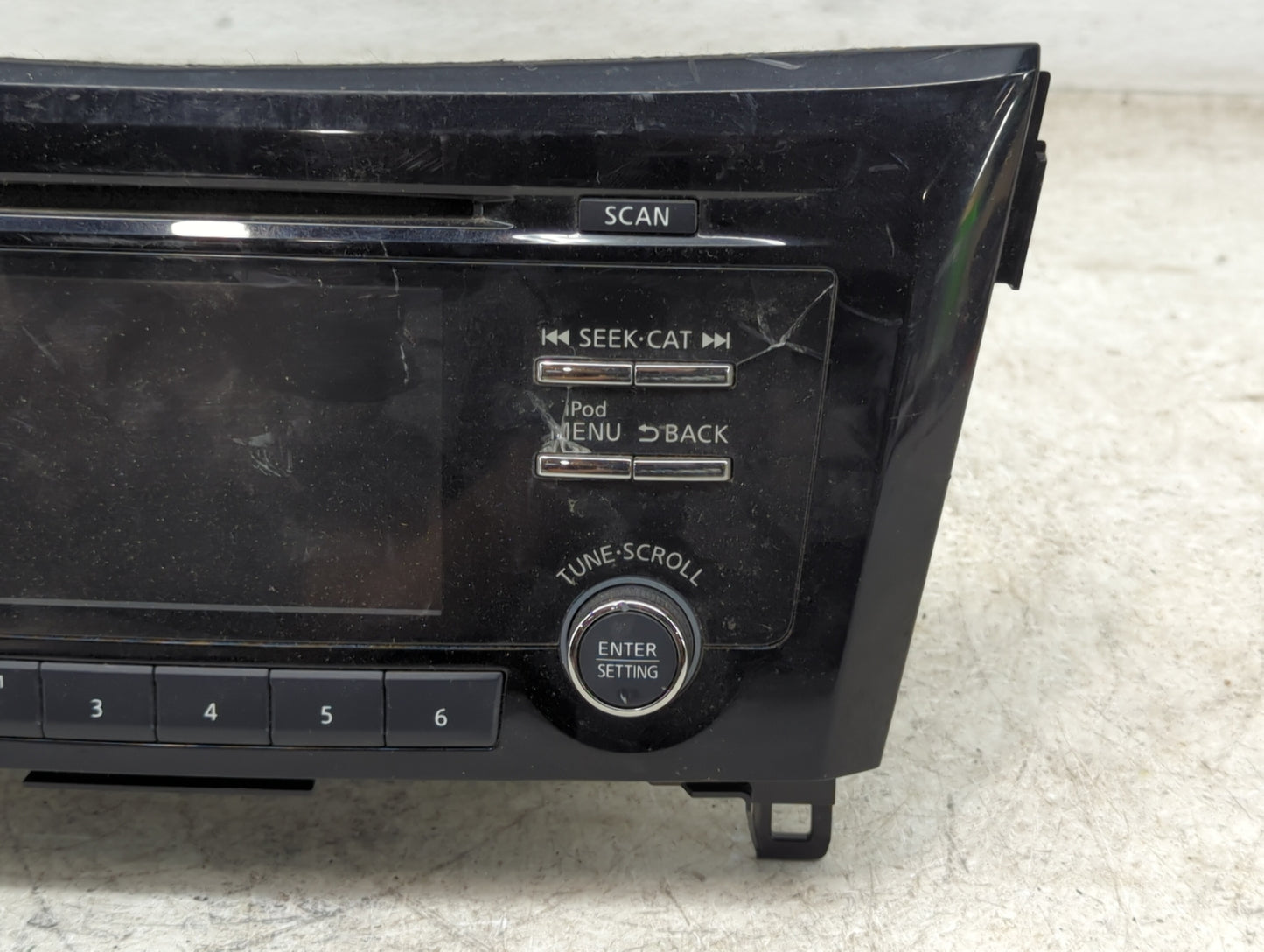 2017 Nissan Rogue Radio AM FM Cd Player Receiver Replacement P/N:281856FL0A CV-CN36N04D, AN1503 Fits OEM Used Auto Parts - O
