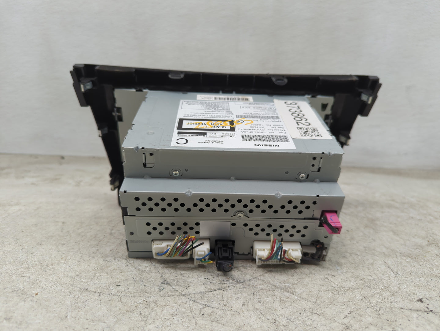 2017 Nissan Rogue Radio AM FM Cd Player Receiver Replacement P/N:281856FL0A CV-CN36N04D, AN1503 Fits OEM Used Auto Parts - O