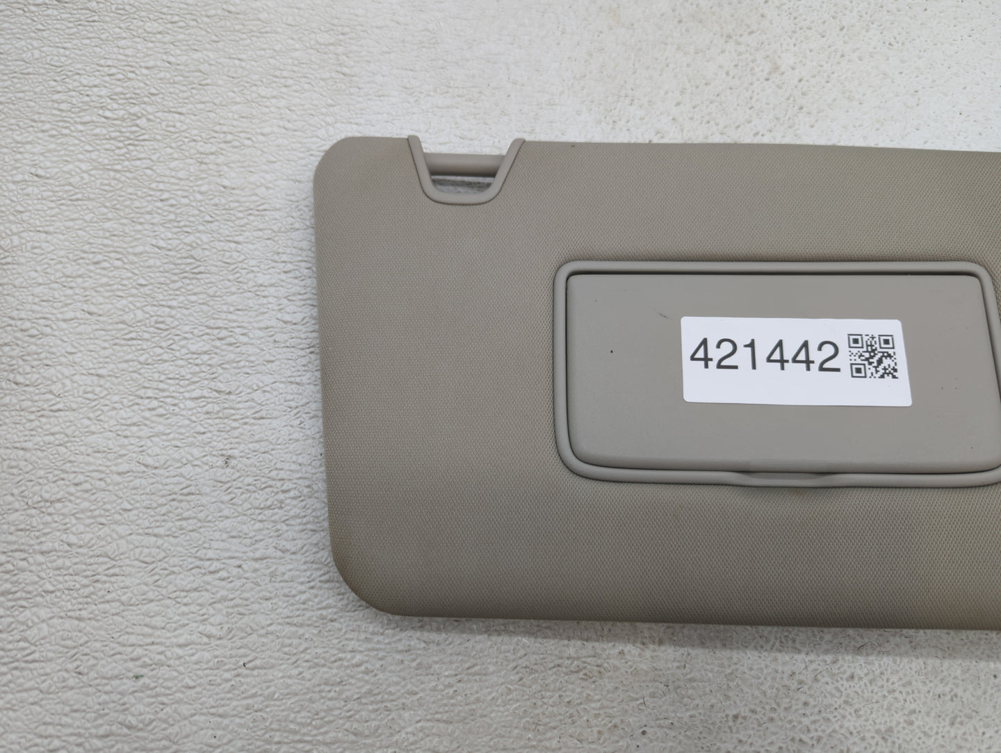 2017 Nissan Rogue Sun Visor Shade Replacement Passenger Right Mirror Fits OEM Used Auto Parts - Oemusedautoparts1.com