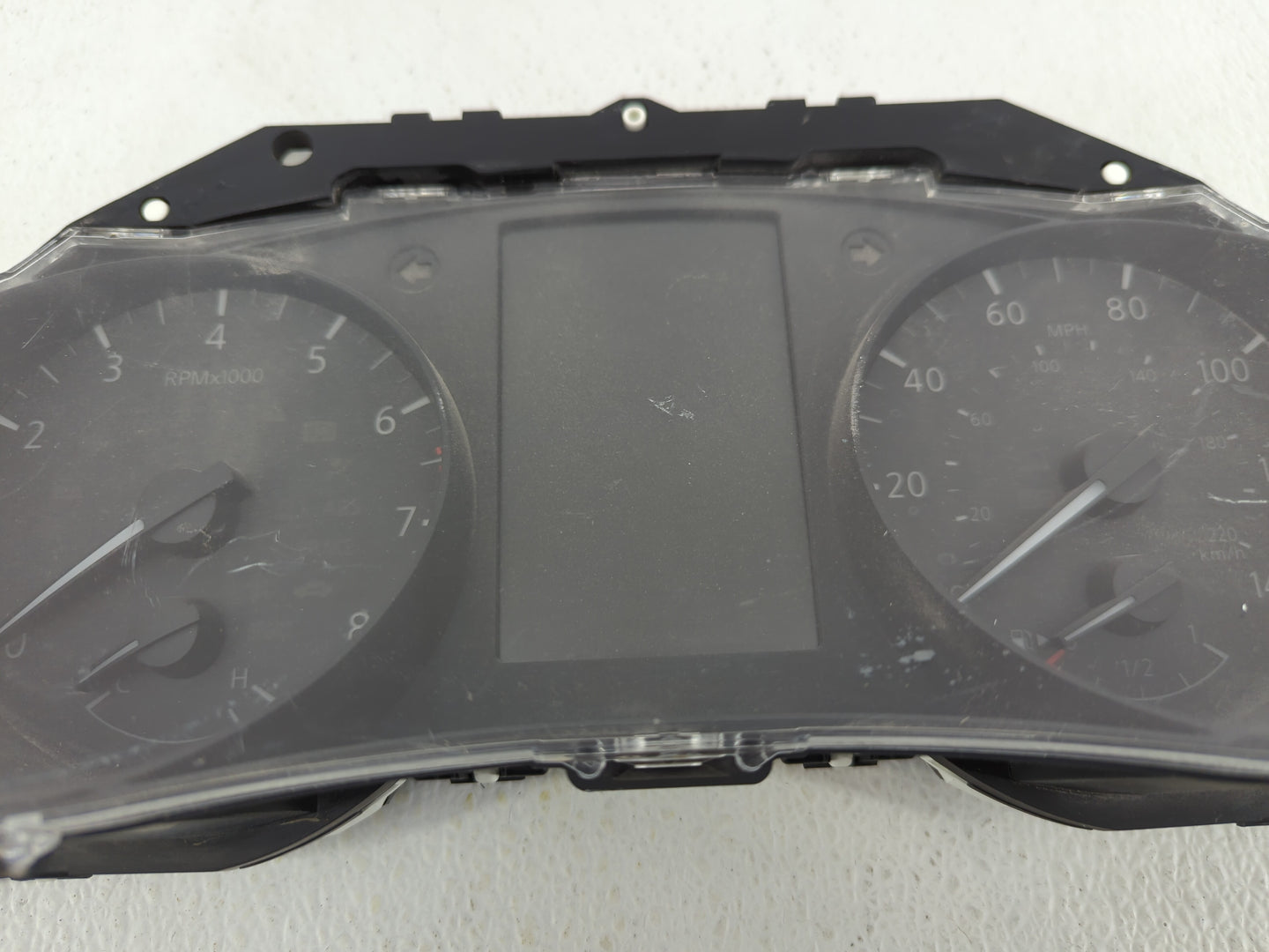 2017 Nissan Rogue Instrument Cluster Speedometer Gauges P/N:5HK0A/J523 Fits OEM Used Auto Parts - Oemusedautoparts1.com
