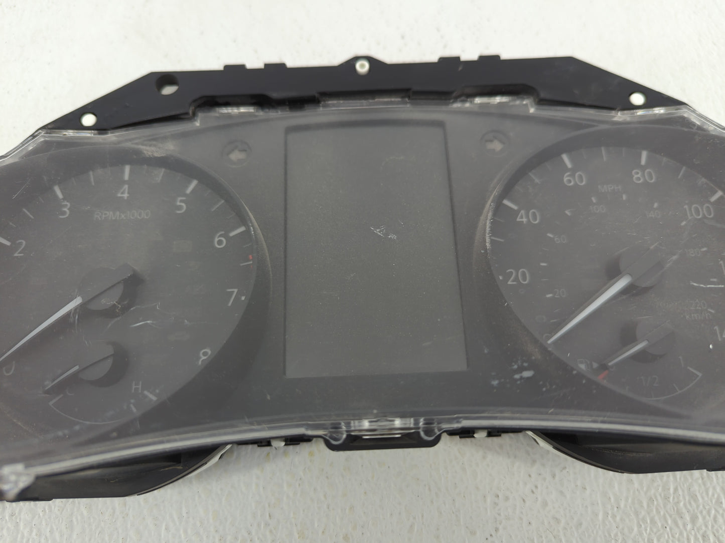 2017 Nissan Rogue Instrument Cluster Speedometer Gauges P/N:5HK0A/J523 Fits OEM Used Auto Parts - Oemusedautoparts1.com
