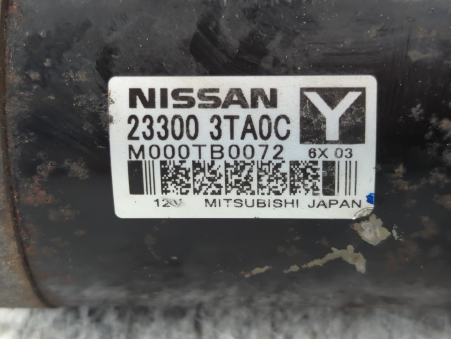 2015-2020 Nissan Rogue Car Starter Motor Solenoid OEM P/N:M000TB0072 23300 3TA0C Fits Fits 2015 2016 2017 2018 2019 2020 OEM