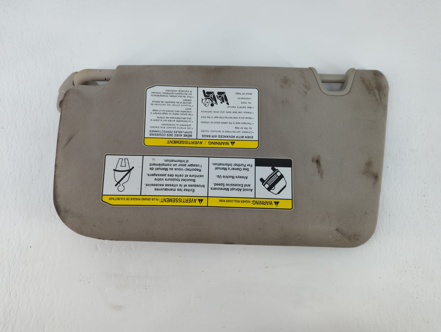 2017 Nissan Rogue Sun Visor Shade Replacement Passenger Right Mirror Fits OEM Used Auto Parts - Oemusedautoparts1.com