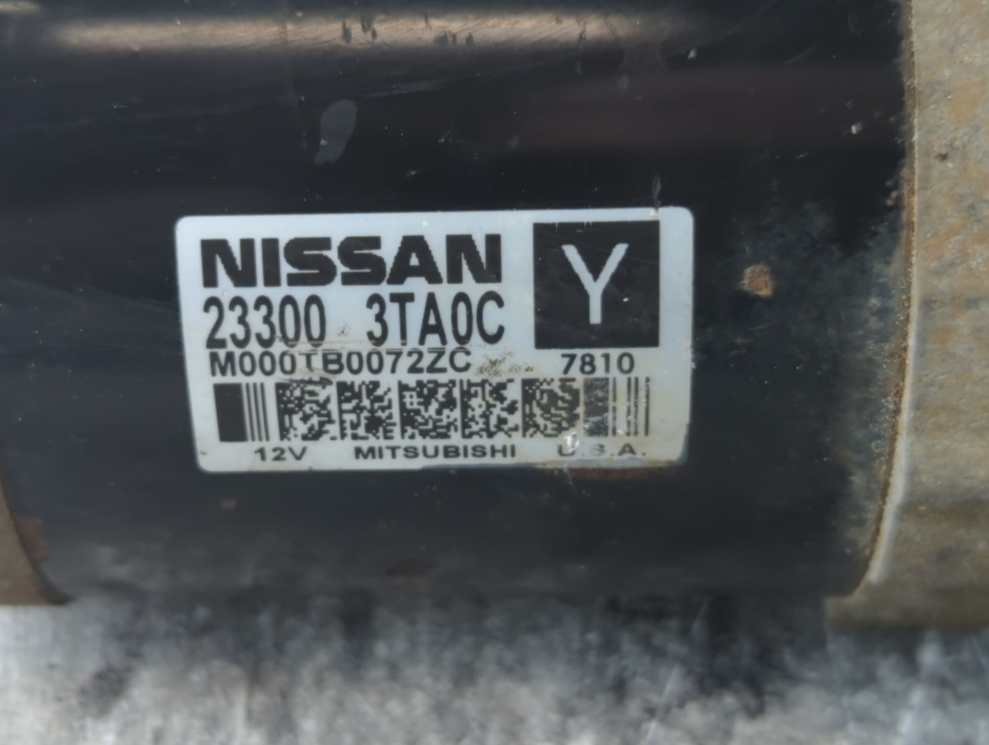 2015-2020 Nissan Rogue Car Starter Motor Solenoid OEM P/N:M000TB0072ZC 23300 3TA0C Fits Fits 2015 2016 2017 2018 2019 2020 O