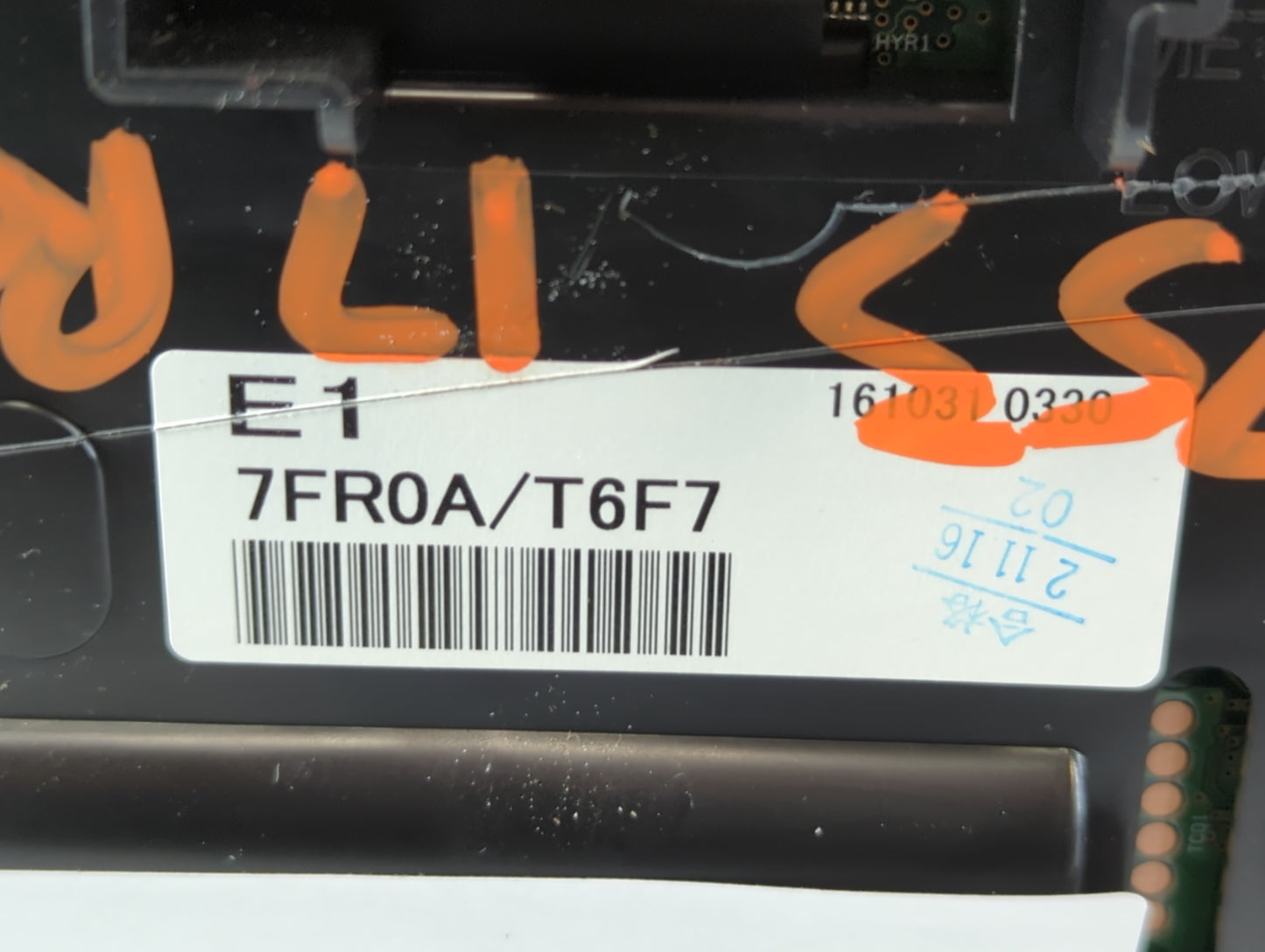 2017 Nissan Rogue Instrument Cluster Speedometer Gauges P/N:7FR0A/T6F7 Fits OEM Used Auto Parts - Oemusedautoparts1.com