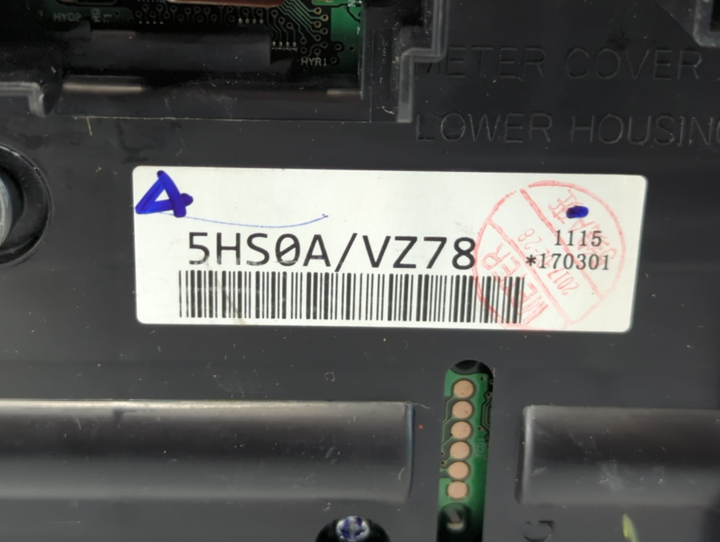 2017 Nissan Rogue Instrument Cluster Speedometer Gauges P/N:5HS0A/VZ78 Fits OEM Used Auto Parts - Oemusedautoparts1.com
