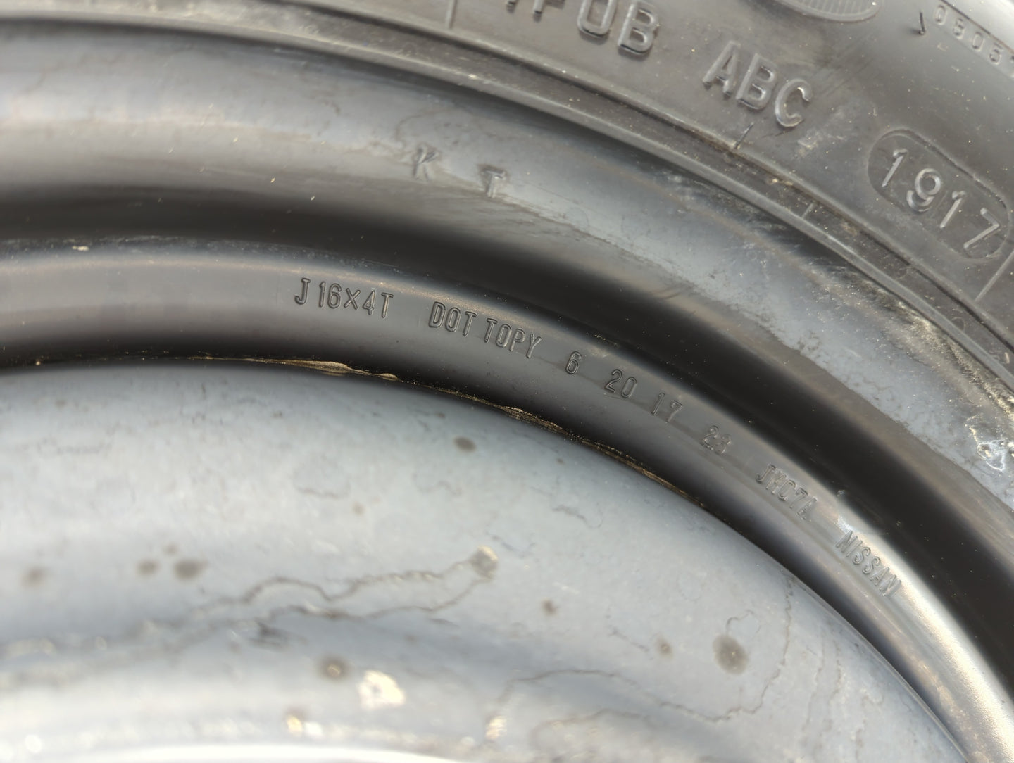 2017-2022 Nissan Rogue Sport Spare Donut Tire Wheel Rim Oem - Oemusedautoparts1.com