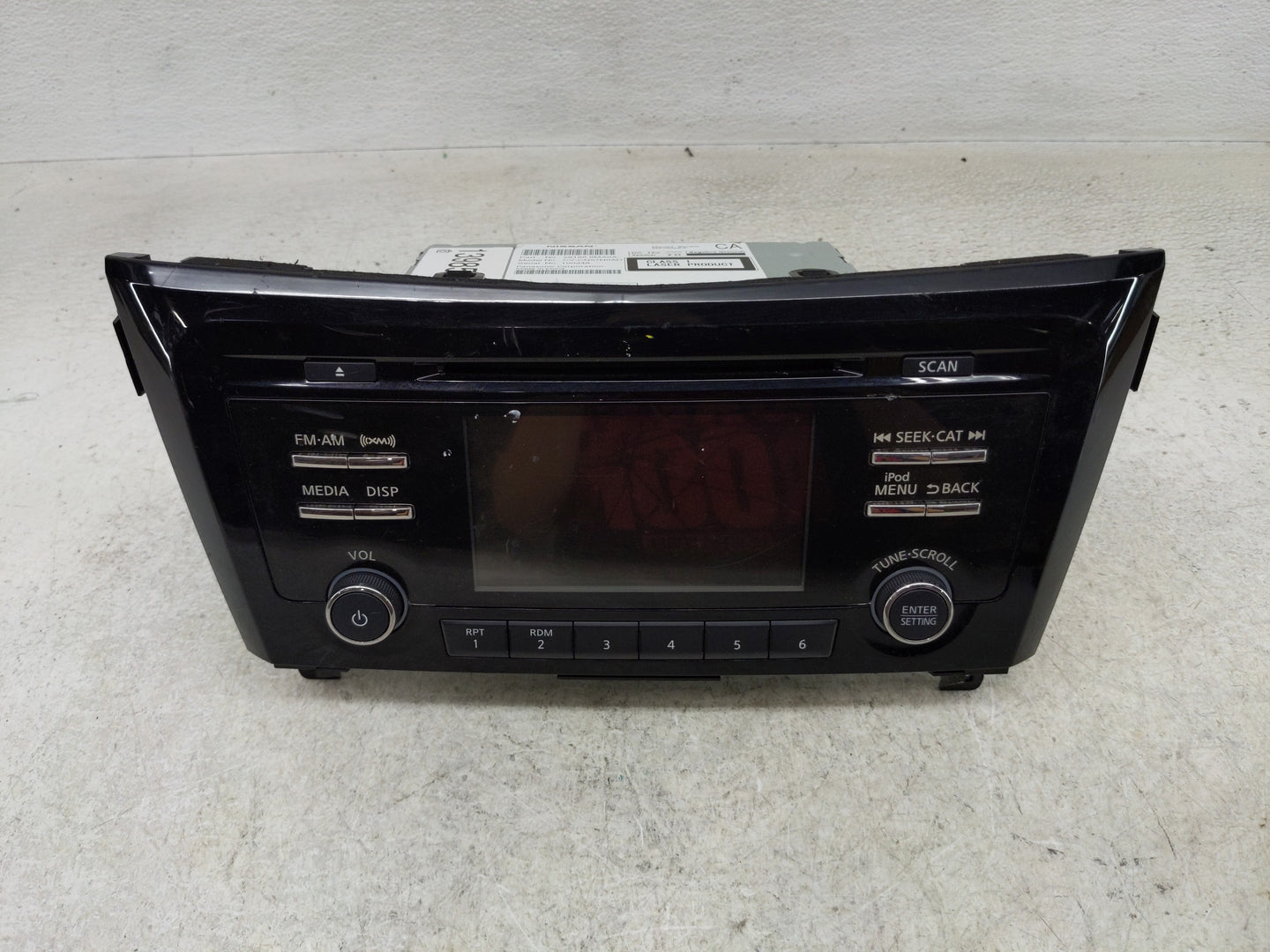 2017-2018 Nissan Rogue Sport Radio AM FM Cd Player Receiver Replacement P/N:28185 6MA0A Fits Fits 2017 2018 OEM Used Auto Pa