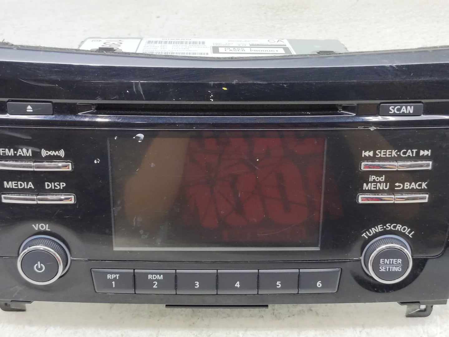 2017-2018 Nissan Rogue Sport Radio AM FM Cd Player Receiver Replacement P/N:28185 6MA0A Fits Fits 2017 2018 OEM Used Auto Pa