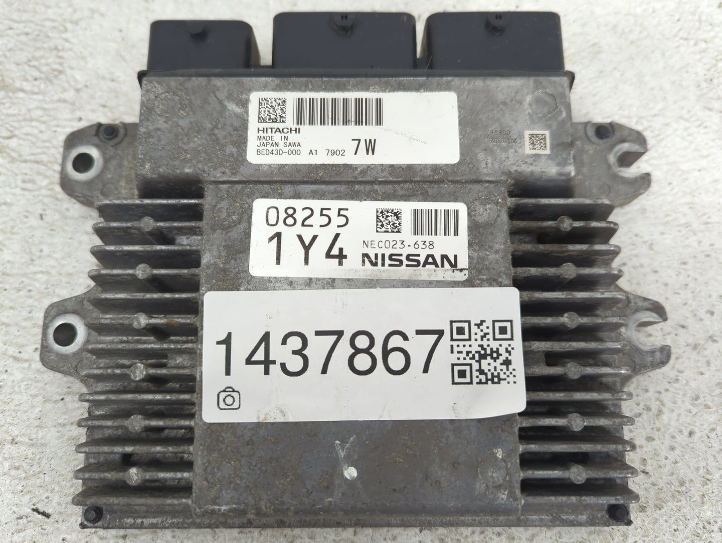 2017 Nissan Rogue Sport PCM Engine Control Computer ECU ECM PCU OEM P/N:BED43D-000 NEC023-638 Fits OEM Used Auto Parts - Oem