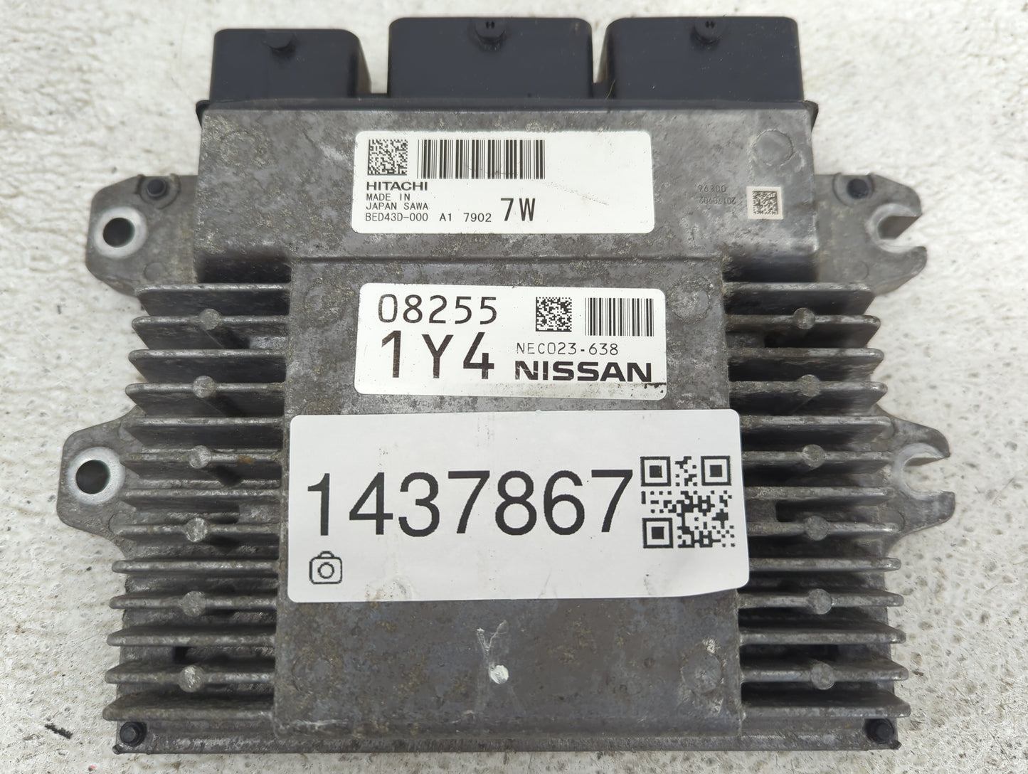 2017 Nissan Rogue Sport PCM Engine Control Computer ECU ECM PCU OEM P/N:BED43D-000 NEC023-638 Fits OEM Used Auto Parts - Oem