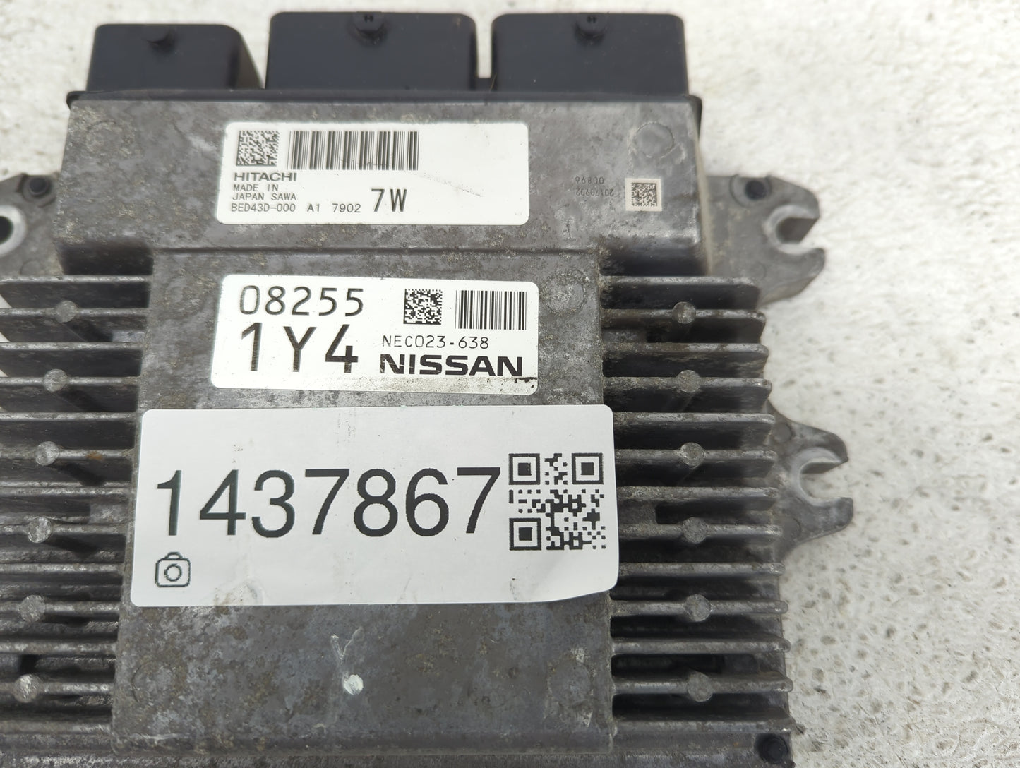 2017 Nissan Rogue Sport PCM Engine Control Computer ECU ECM PCU OEM P/N:BED43D-000 NEC023-638 Fits OEM Used Auto Parts - Oem