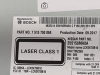 2017 Nissan Rogue Sport Radio AM FM Cd Player Receiver Replacement P/N:259156MA0A 7515750068, LCN2K70B10, 9595A-LCN2K70B10 F