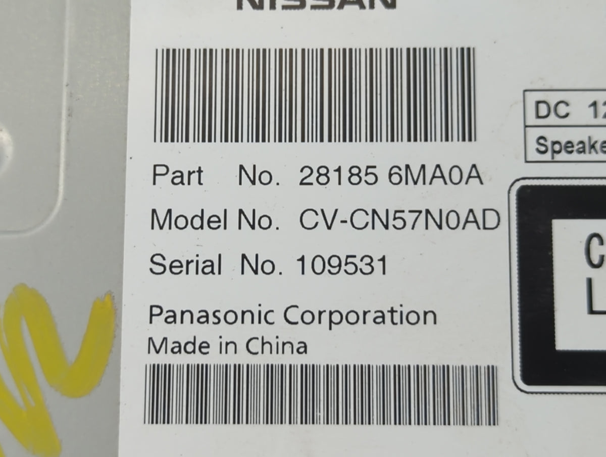 2017-2018 Nissan Rogue Sport Radio AM FM Cd Player Receiver Replacement P/N:28185 6MA0A Fits 2017 2018 OEM Used Auto Parts -