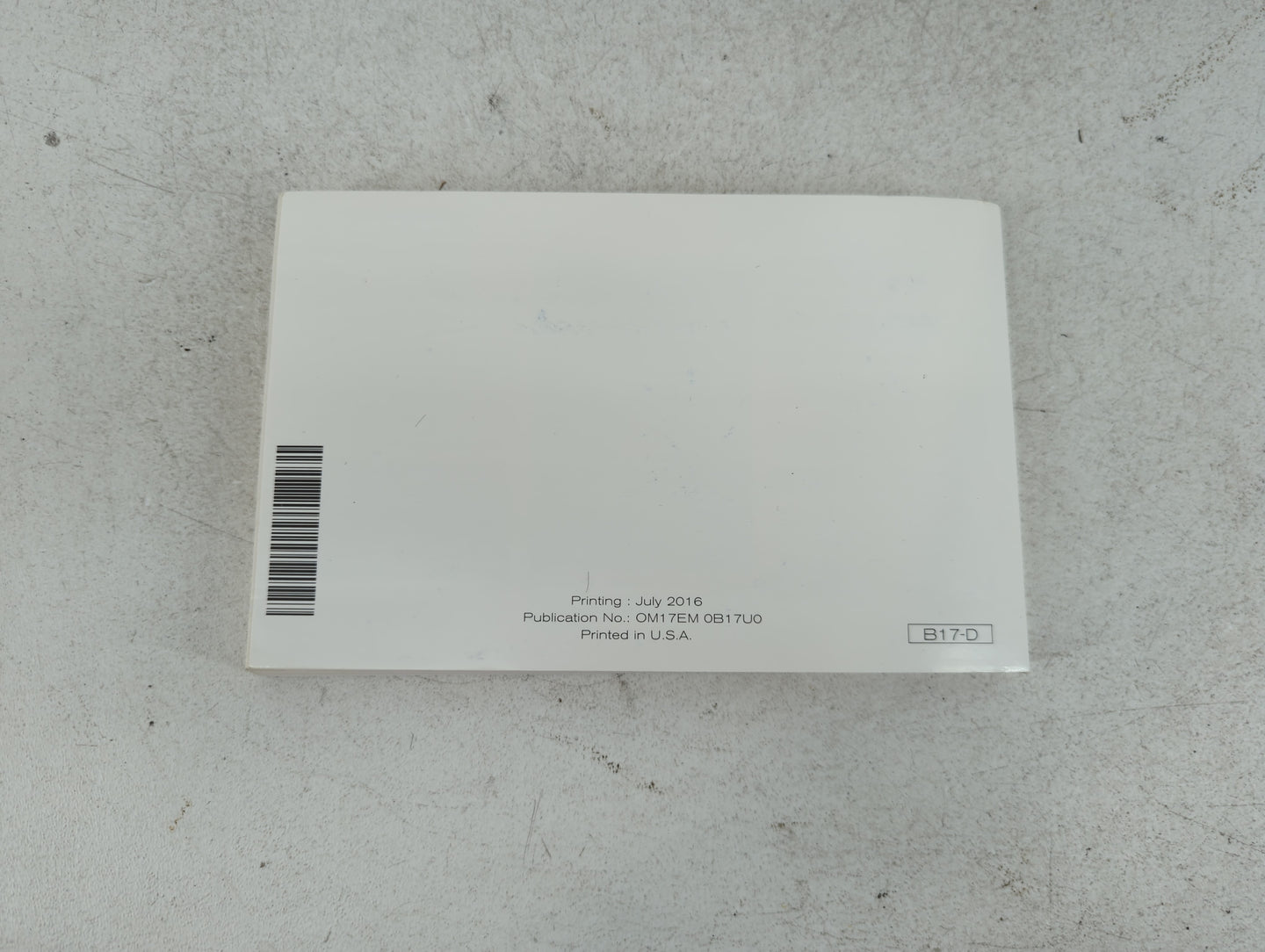 2017 Nissan Sentra Owners Manual Book Guide P/N:OM17EM 0B17U0 OEM Used Auto Parts - Oemusedautoparts1.com