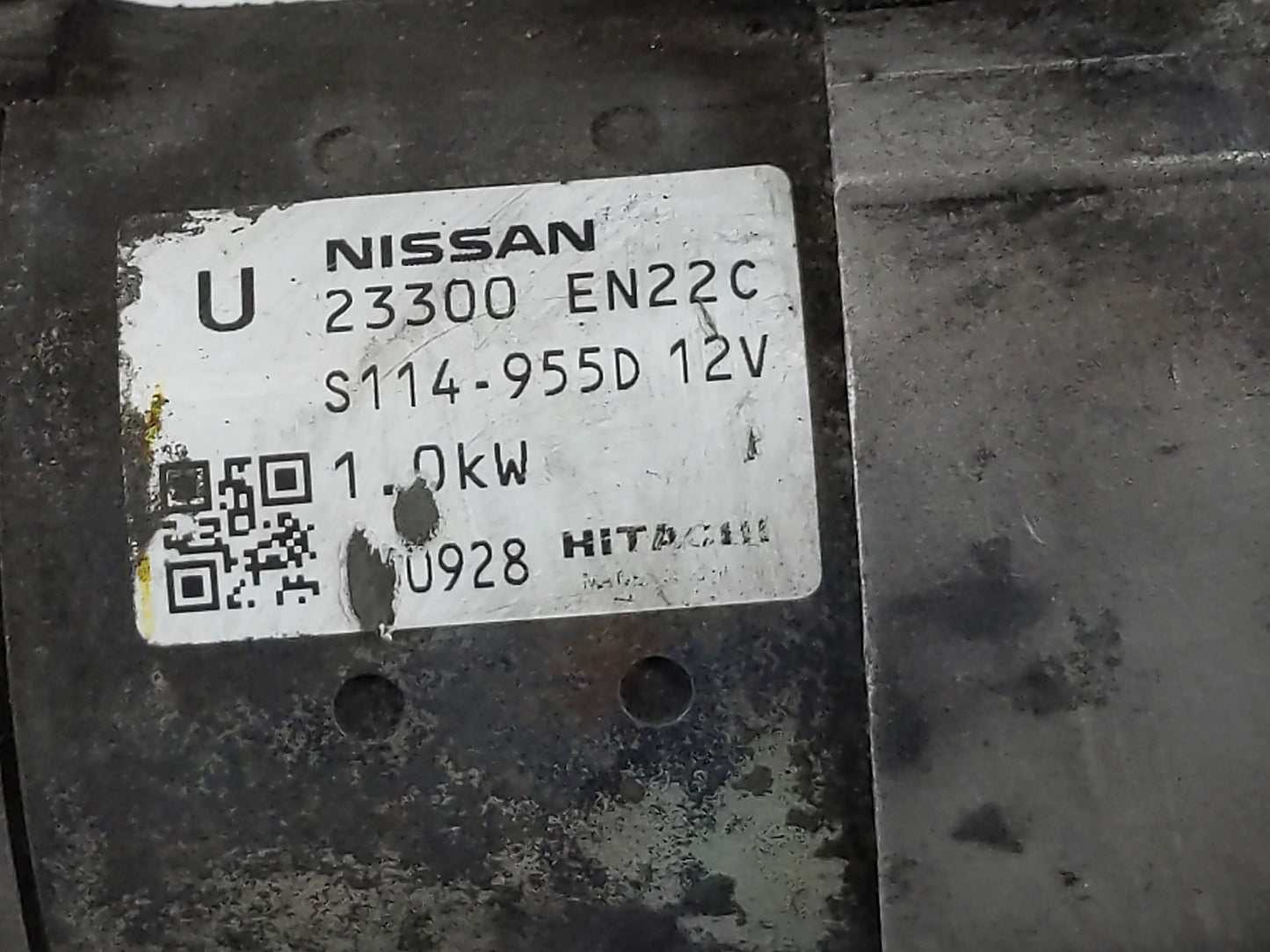 2013-2019 Nissan Sentra Car Starter Motor Solenoid OEM P/N:S114-955D 12V 23300 EN22C Fits OEM Used Auto Parts - Oemusedautop