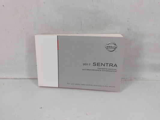 2017 Nissan Sentra Owners Manual Book Guide P/N:OM17EM 0B17U2 OEM Used Auto Parts - Oemusedautoparts1.com