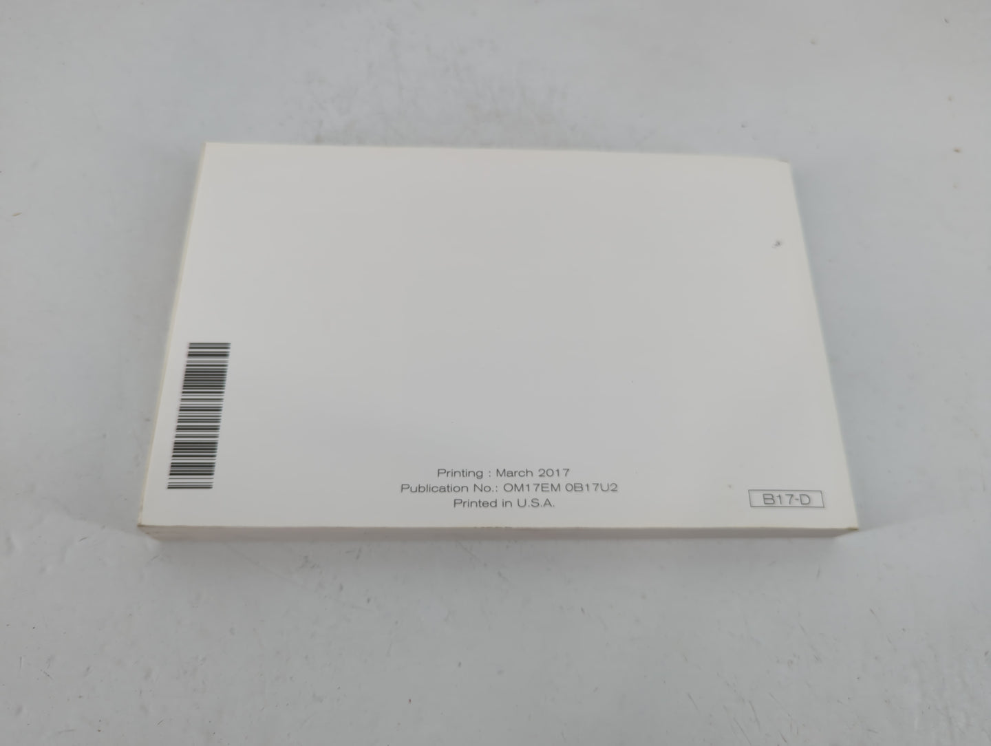 2017 Nissan Sentra Owners Manual Book Guide P/N:OM17EM 0B17U2 OEM Used Auto Parts - Oemusedautoparts1.com