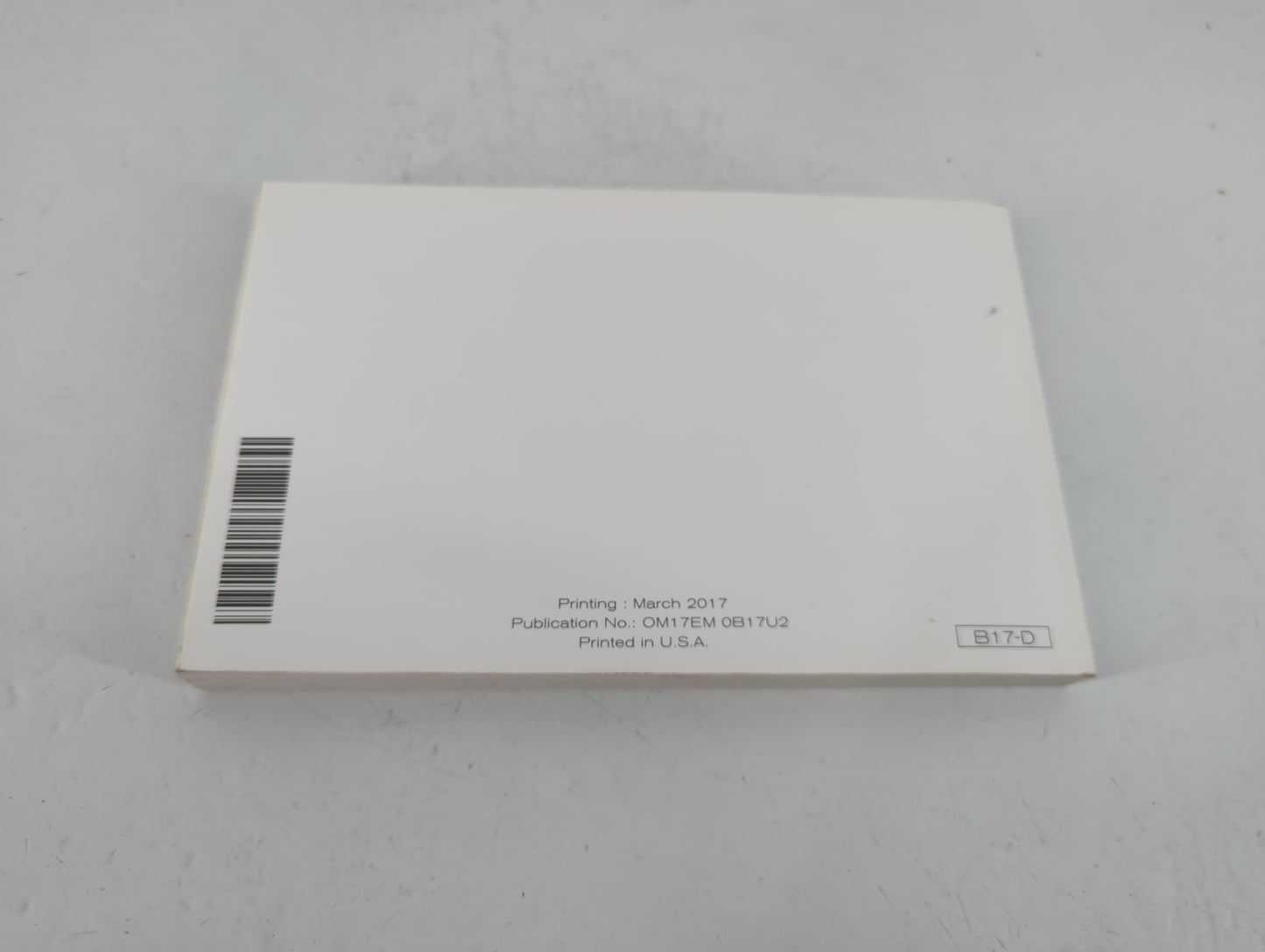 2017 Nissan Sentra Owners Manual Book Guide P/N:OM17EM 0B17U2 OEM Used Auto Parts - Oemusedautoparts1.com