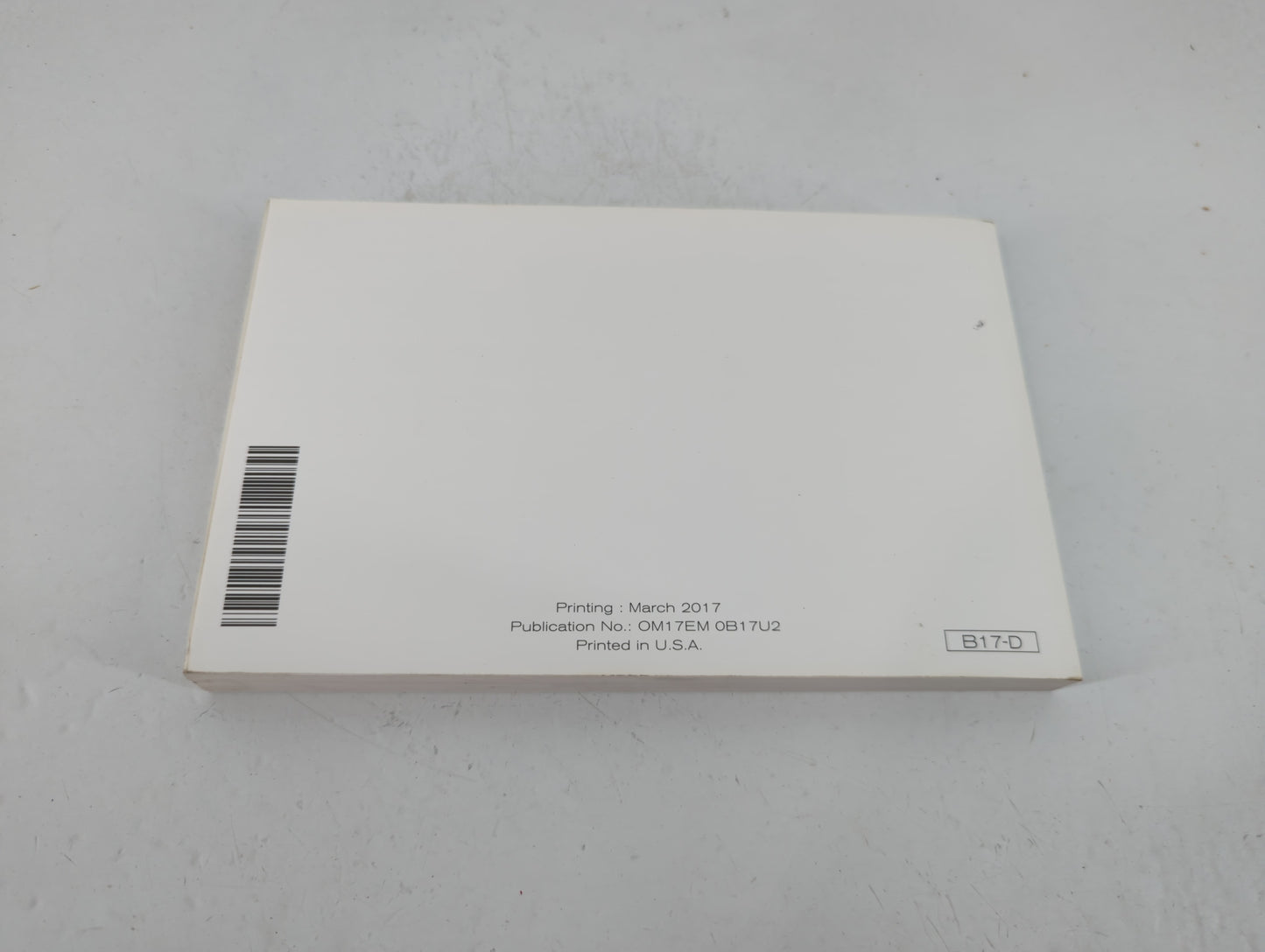 2017 Nissan Sentra Owners Manual Book Guide P/N:OM17EM 0B17U2 OEM Used Auto Parts - Oemusedautoparts1.com