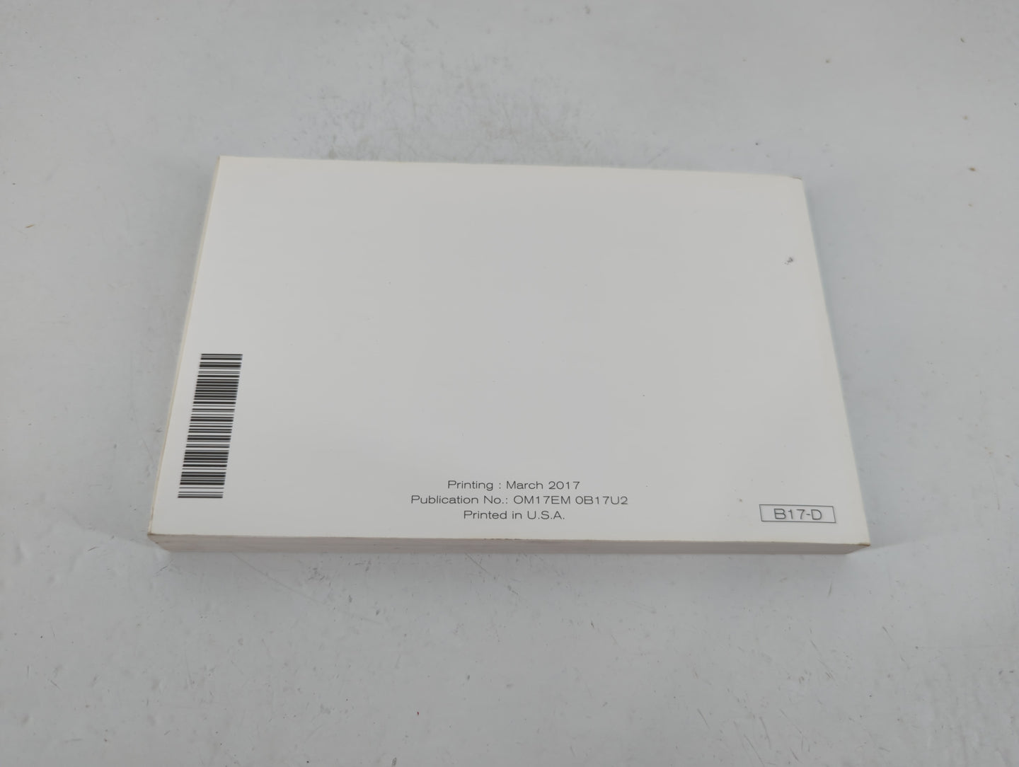 2017 Nissan Sentra Owners Manual Book Guide P/N:OM17EM 0B17U2 OEM Used Auto Parts - Oemusedautoparts1.com