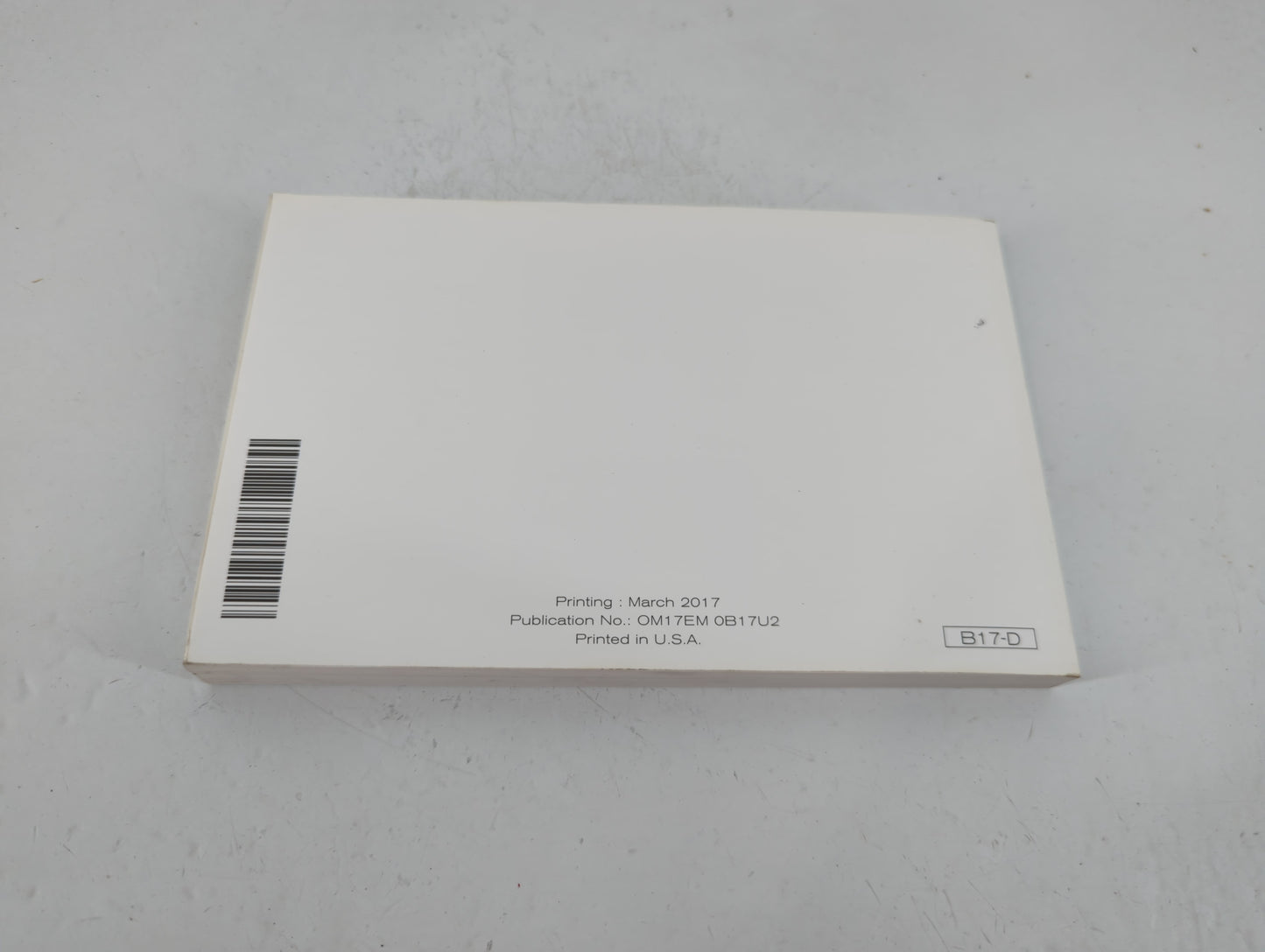 2017 Nissan Sentra Owners Manual Book Guide P/N:OM17EM 0B17U2 OEM Used Auto Parts - Oemusedautoparts1.com