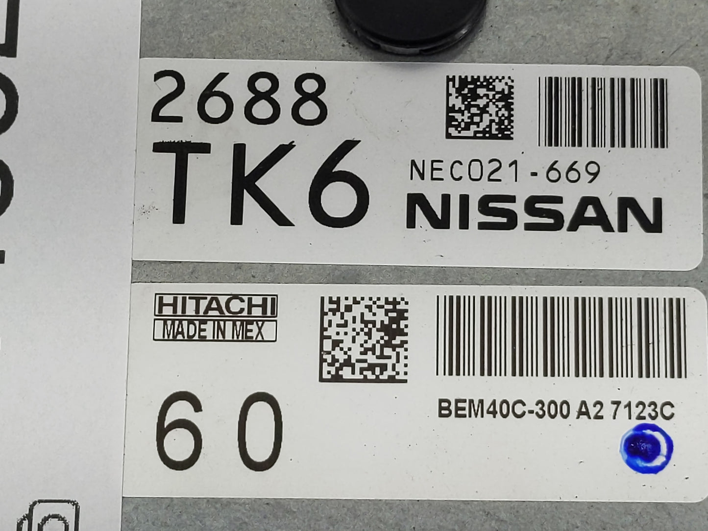 2016-2017 Nissan Sentra PCM Engine Control Computer ECU ECM PCU OEM P/N:NEC021-669 Fits Fits 2016 2017 OEM Used Auto Parts -