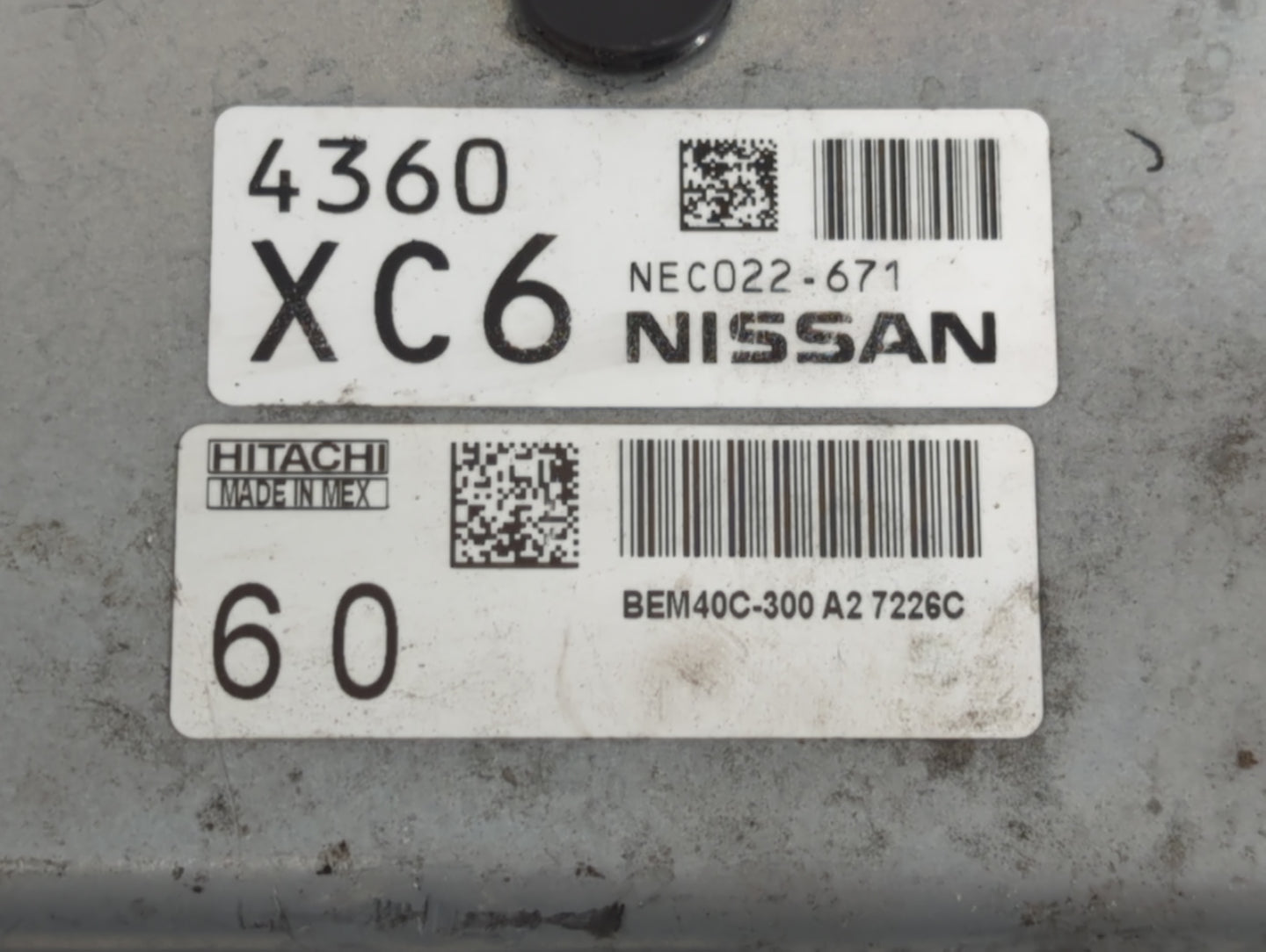 2016-2017 Nissan Sentra PCM Engine Control Computer ECU ECM PCU OEM P/N:NEC022-671 Fits Fits 2016 2017 OEM Used Auto Parts -