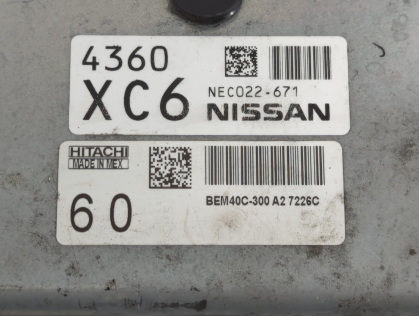 2016-2017 Nissan Sentra PCM Engine Control Computer ECU ECM PCU OEM P/N:NEC022-671 Fits Fits 2016 2017 OEM Used Auto Parts -