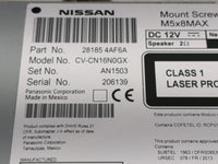 2017-2019 Nissan Sentra Radio AM FM Cd Player Receiver Replacement P/N:28185 4AF6A Fits Fits 2017 2018 2019 OEM Used Auto Pa
