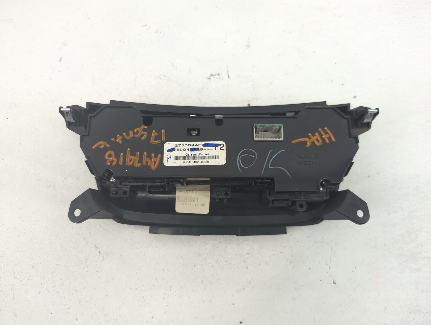 2017-2019 Nissan Sentra Climate Control Module Temperature AC/Heater Replacement P/N:275004AF2B Fits Fits 2017 2018 2019 OEM