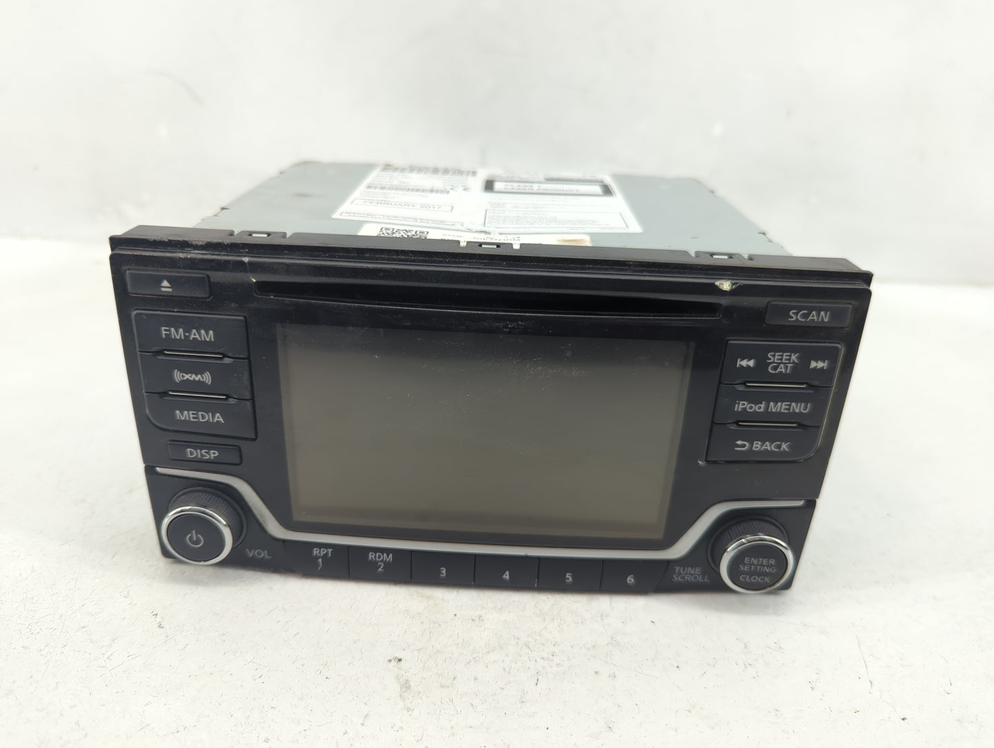 2017-2019 Nissan Sentra Radio AM FM Cd Player Receiver Replacement P/N:28185-4AF6A Fits Fits 2017 2018 2019 OEM Used Auto Pa