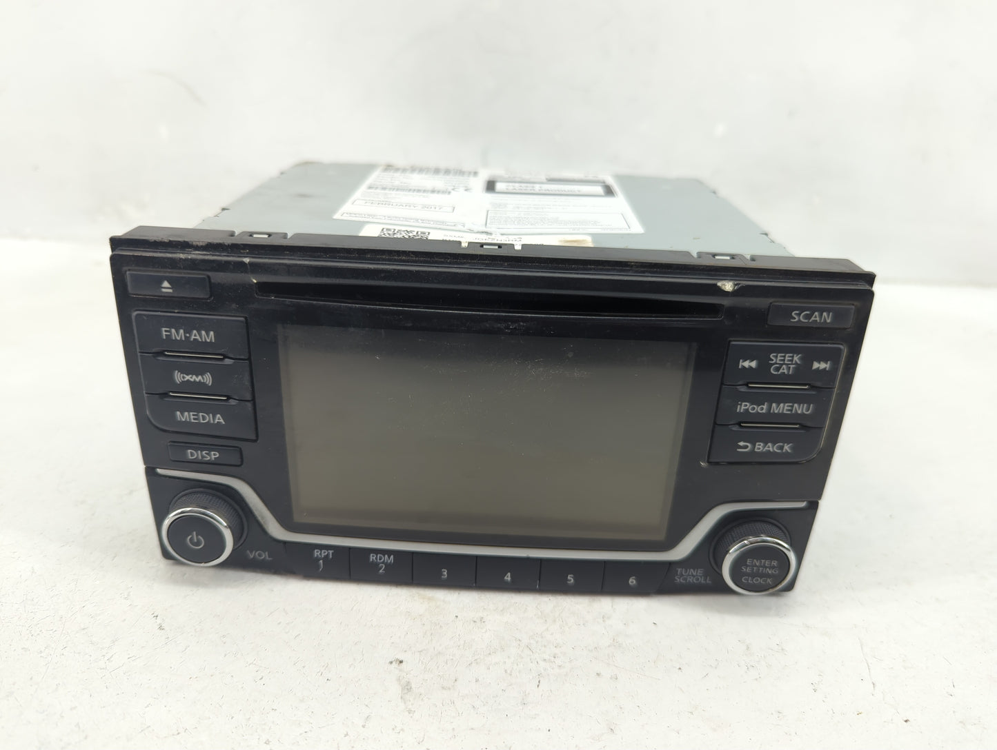 2017-2019 Nissan Sentra Radio AM FM Cd Player Receiver Replacement P/N:28185-4AF6A Fits Fits 2017 2018 2019 OEM Used Auto Pa