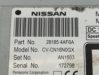 2017-2019 Nissan Sentra Radio AM FM Cd Player Receiver Replacement P/N:28185 4AF6A CV-CN16N0GX Fits Fits 2017 2018 2019 OEM 
