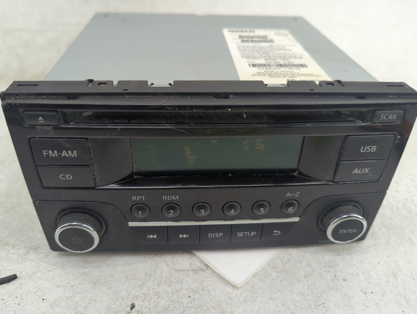 2017-2019 Nissan Sentra Radio AM FM Cd Player Receiver Replacement P/N:28185 9MC1A Fits Fits 2017 2018 2019 OEM Used Auto Pa