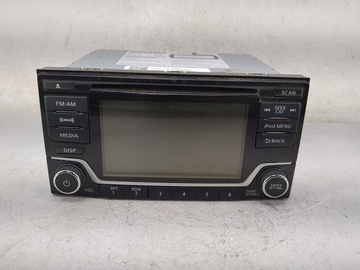 2017-2019 Nissan Sentra Radio AM FM Cd Player Receiver Replacement P/N:28185 4AF6A CV-CN16N0GX Fits Fits 2017 2018 2019 OEM 