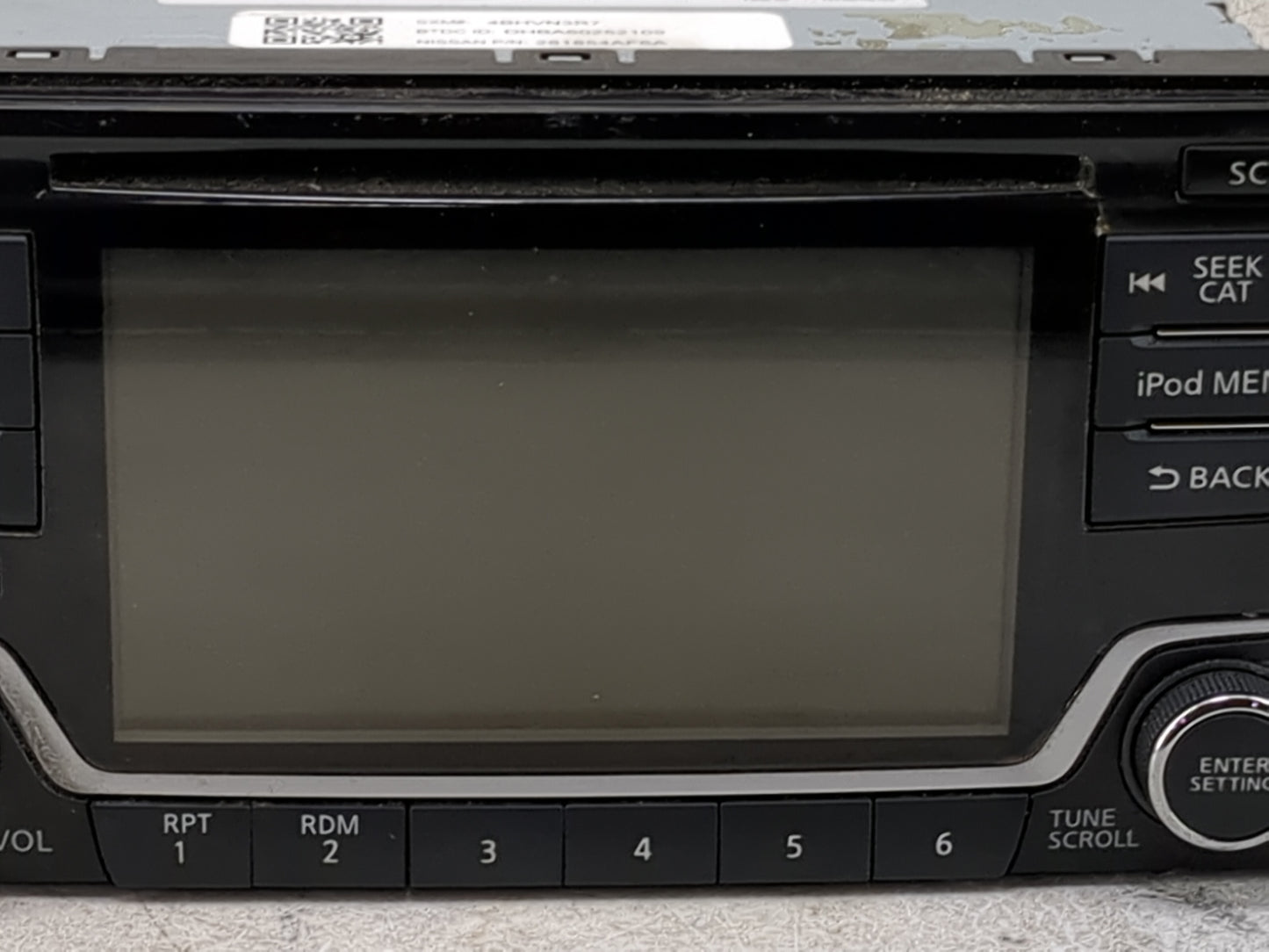 2017-2019 Nissan Sentra Radio AM FM Cd Player Receiver Replacement P/N:28185 4AF6A CV-CN16N0GX Fits Fits 2017 2018 2019 OEM 