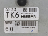 2016-2017 Nissan Sentra PCM Engine Control Computer ECU ECM PCU OEM P/N:NEC021-669 BEM40C-300 Fits Fits 2016 2017 OEM Used A