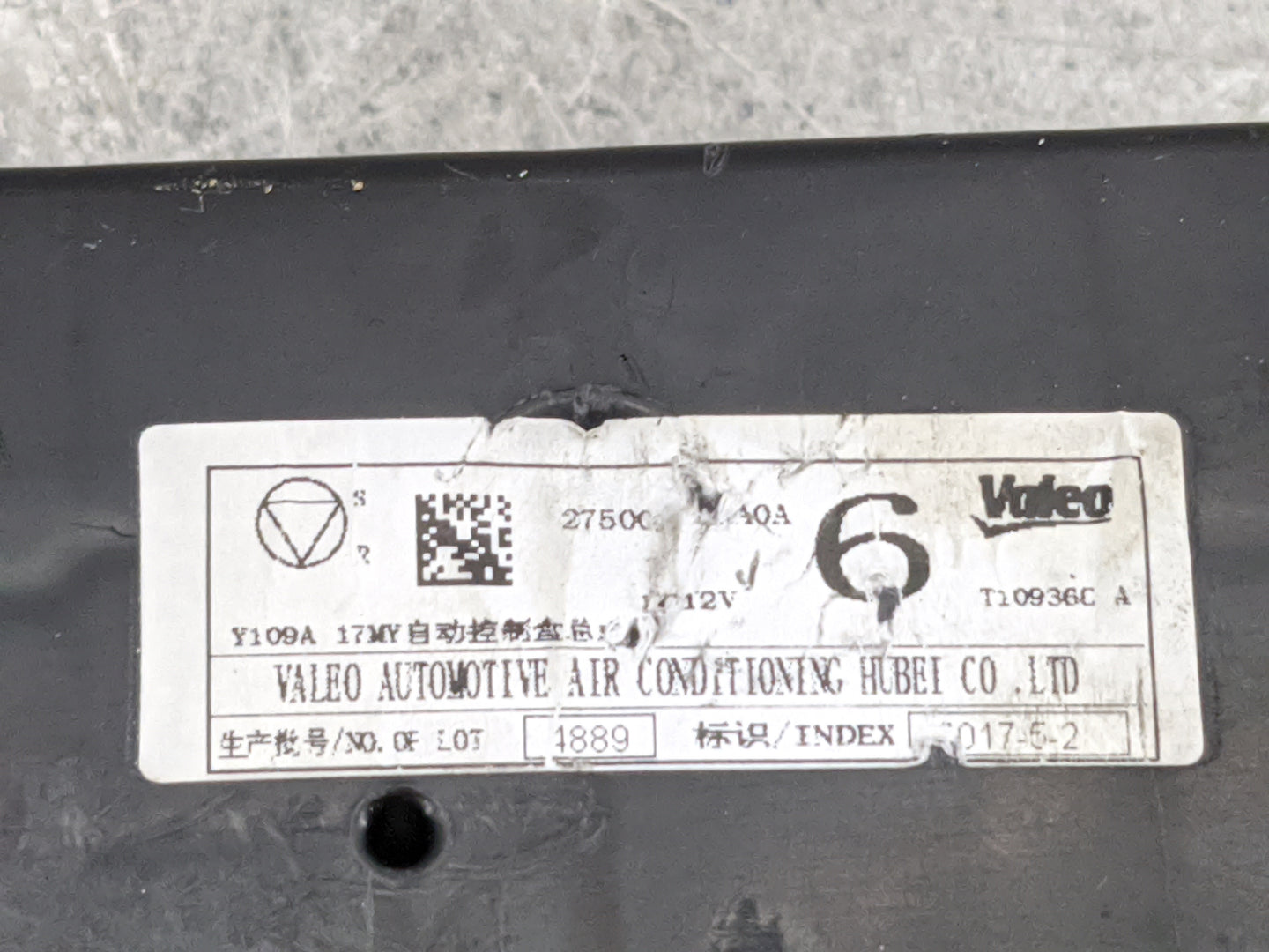2017 Nissan Sentra Climate Control Module Temperature AC/Heater Replacement P/N:275006FL0A T10936C Fits OEM Used Auto Parts 
