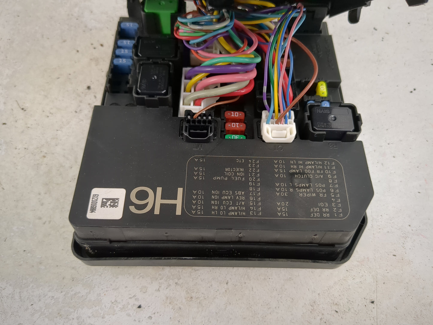 2013-2019 Nissan Sentra Fusebox Fuse Box Panel Relay Module P/N:284B7-3RA3B 6121016884 Fits OEM Used Auto Parts - Oemusedaut