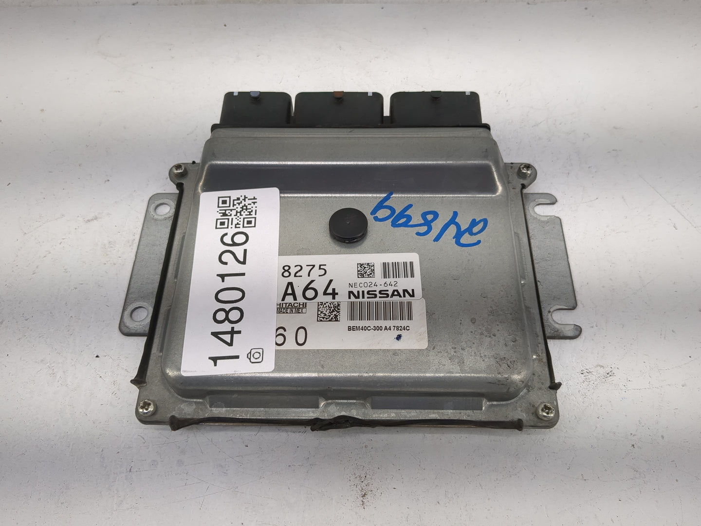 2016-2017 Nissan Sentra PCM Engine Control Computer ECU ECM PCU OEM P/N:NEC024-642 BEM40C-300 Fits Fits 2016 2017 OEM Used A