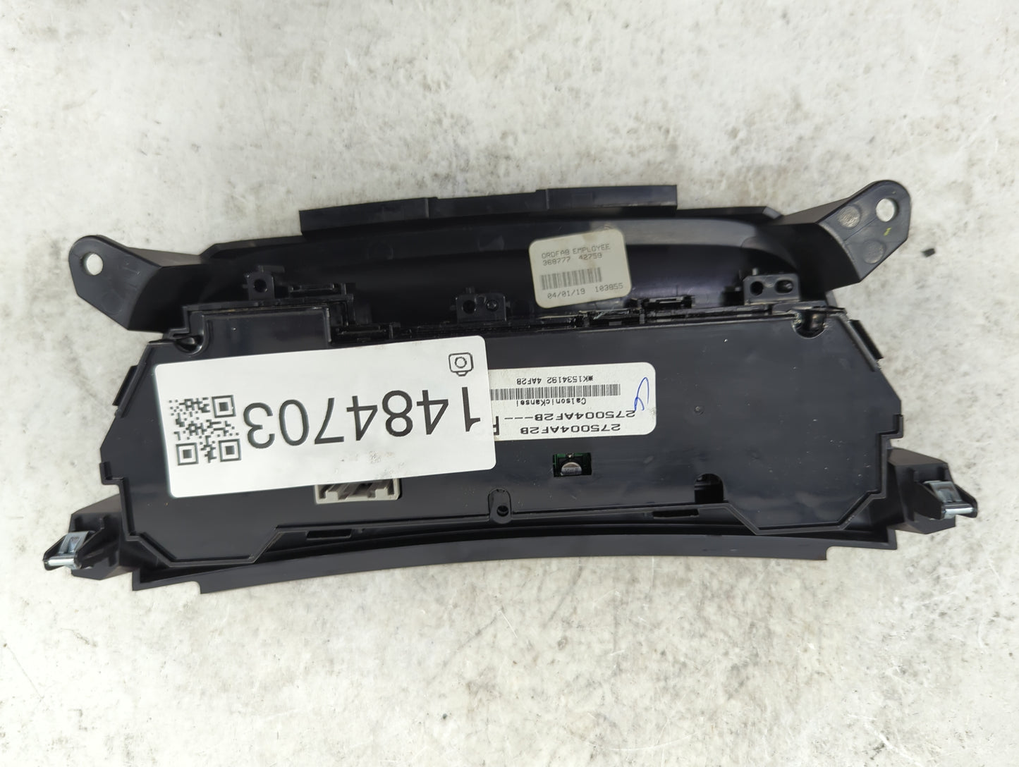 2017 Nissan Sentra Climate Control Module Temperature AC/Heater Replacement P/N:275004AF2B K1534192 4A28 Fits OEM Used Auto 