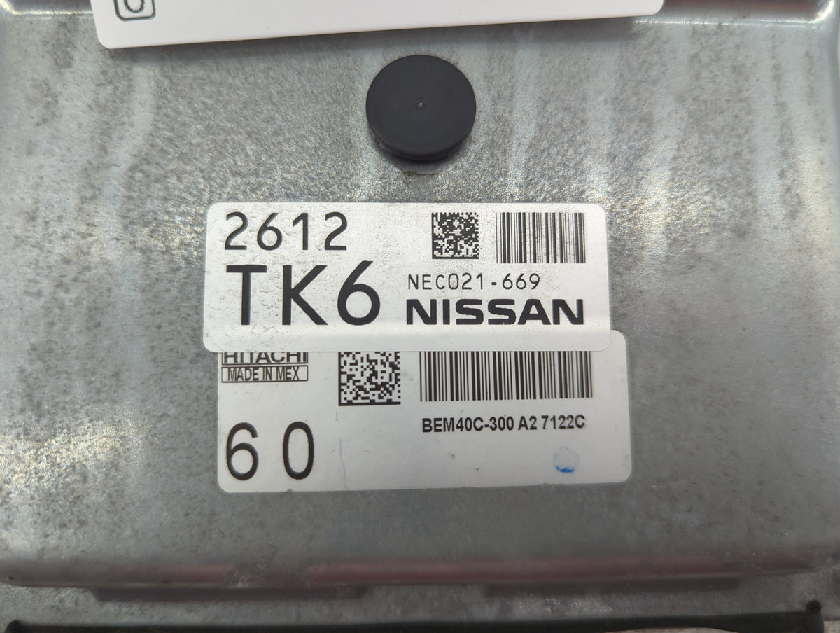 2016-2017 Nissan Sentra PCM Engine Control Computer ECU ECM PCU OEM P/N:NEC021-669 BEM40C-300 Fits Fits 2016 2017 OEM Used A