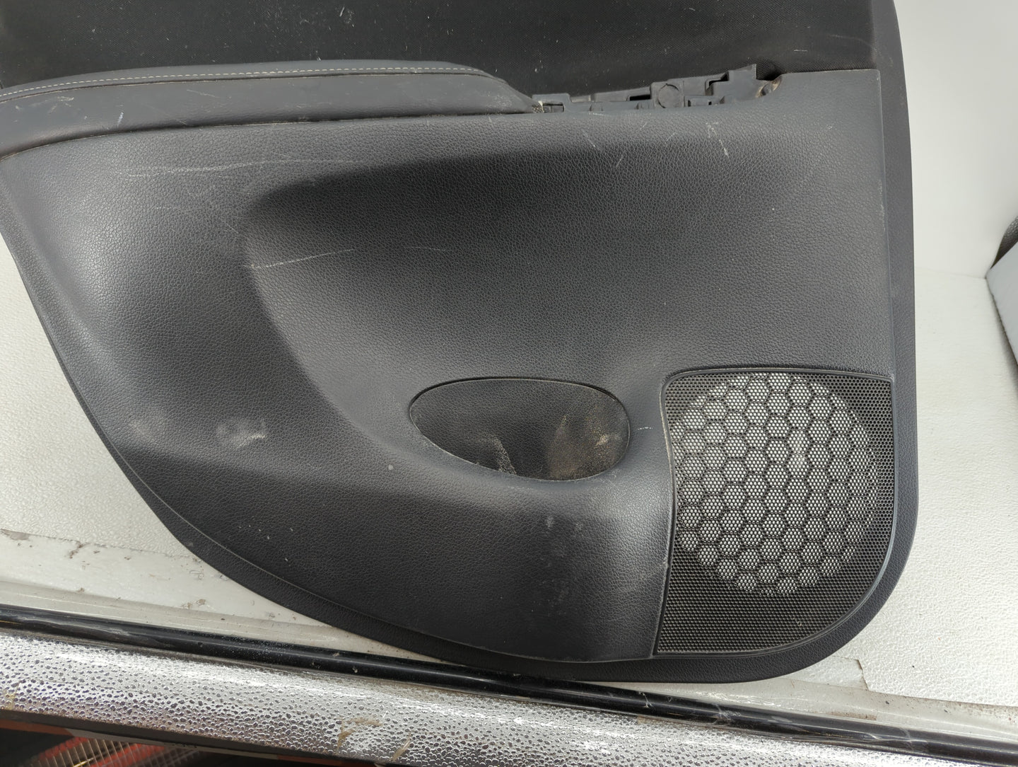 2017 Nissan Sentra Rear Left Driver Interior Door Panel Trim Black - Oemusedautoparts1.com