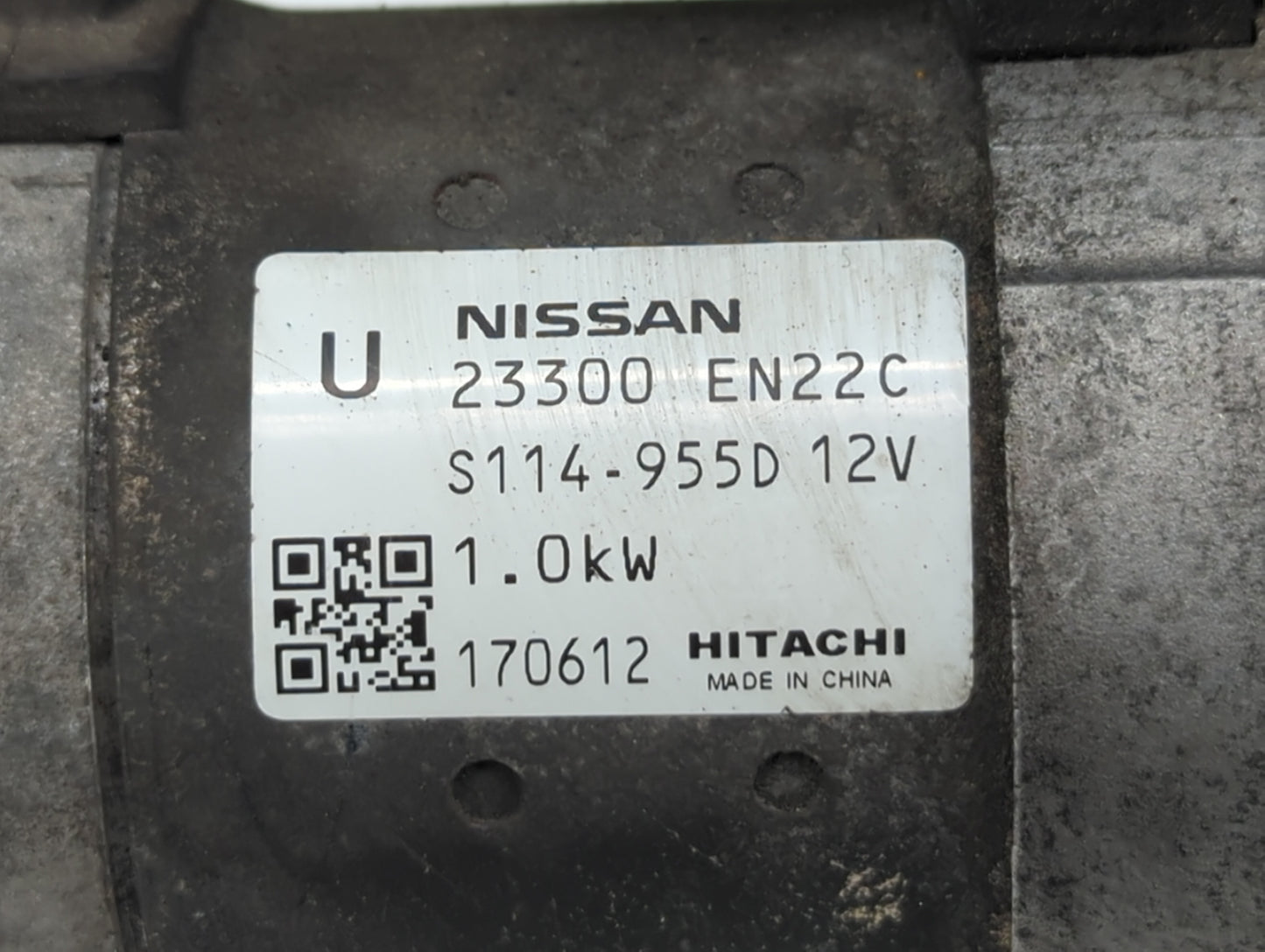 2013-2019 Nissan Sentra Car Starter Motor Solenoid OEM P/N:23300 EN22C Fits Fits 2013 2014 2015 2016 2017 2018 2019 2020 OEM