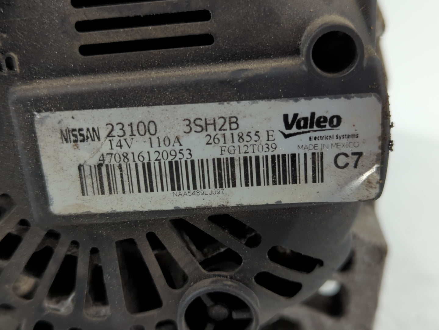 2013-2019 Nissan Sentra Alternator Replacement Generator Charging Assembly Engine OEM P/N:2611855 E 23100 3SH2B Fits OEM Use